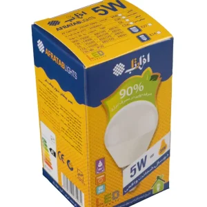لامپ ال ای دی حبابی افراتاب 5 وات کد AF-G45-5W پایه E27