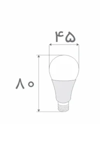 لامپ 5 وات LED افراتاب E27
