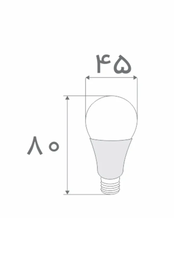 لامپ 5 وات LED افراتاب E27
